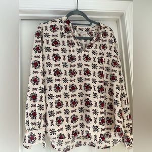 Ann Taylor loft blouse in a bold, fun pattern
